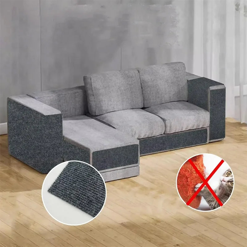 Trimmable Self-Adhesive Cat Scratch Pad