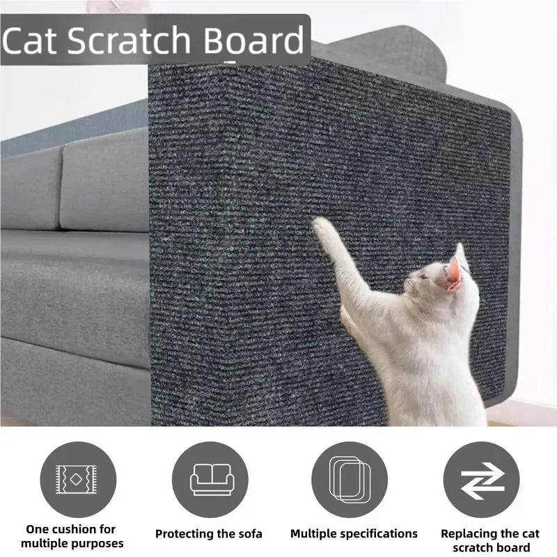 Trimmable Self-Adhesive Cat Scratch Pad