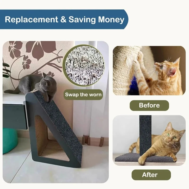 Trimmable Self-Adhesive Cat Scratch Pad